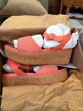 FitFlop Coral Woven Cork Platform Sandals